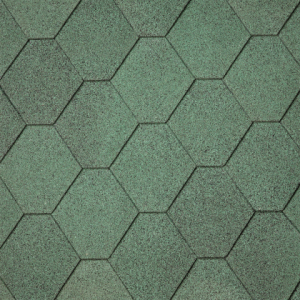 Dakshingles hexagonaal groen pak 3 m2
