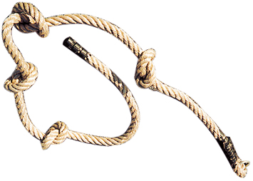 Speelgarnituur Knopen touw 250cm lang