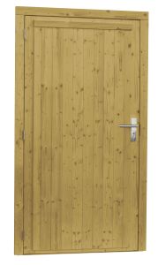 Vuren deur enkel dicht extra B +kozijn LD 112x201cm groen