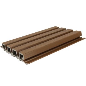 Composiet wand bekleding rhombus profiel 33x215mm Teak