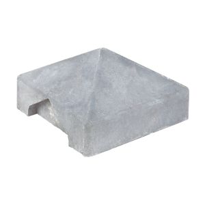 Beton Afdekpet Piramide 14,5x14,5cm Wit/Grijs T-model