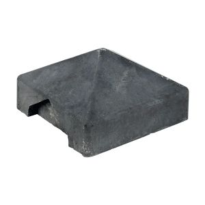 Beton Afdekpet Piramide antraciet 14x14x5cm Hoekmodel