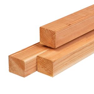 Red Class Wood Paal Geschaafd 45x45mm met ronde hoeken