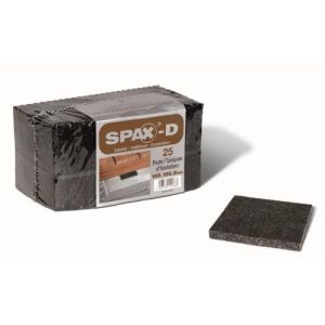 SPAX PADS 100x100x8mm (25 stuks)