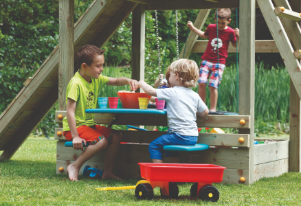 Speelgarnituur Inbouw picknick zit (excl. houten liggers)