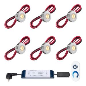 Cree LED Inbouw spots Pals ab set 6 spots (Aluminium)